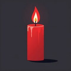 Chinese red candles for a traditional wedding or a cultural event