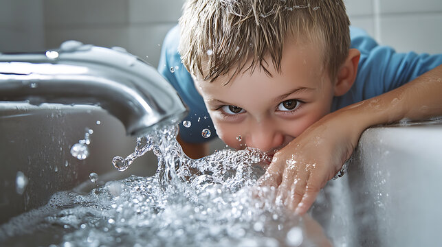 Plumber repairing burst pipe under sink. Featuring problem-solving and skill - Powered by Adobe
