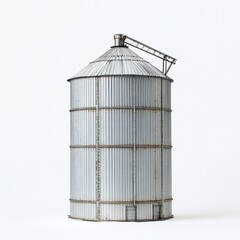 Metal Grain Silo with Industrial Storage.