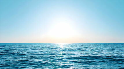 Obraz premium Vast Ocean Sunrise at Horizon