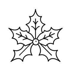 christmas holly leaves