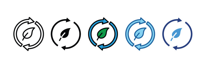 Recycle  Icon Element For Design