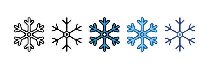 Fototapeta premium Snowflake Icon Element For Design