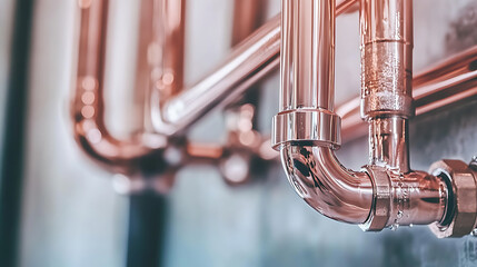 Plumbing contractor connecting pipes under a newly installed kitchen sink. Featuring precision and problem-solving