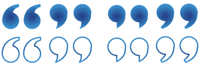 Quote icon vector illustration. Quotation mark sign and symbol