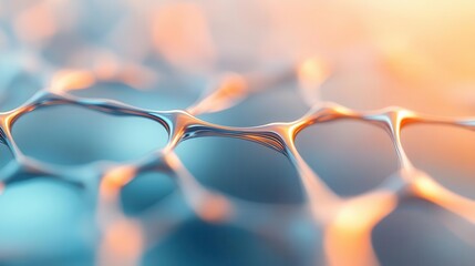 Abstract neural network made from metallic veins