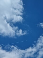 Clouds in blue sky