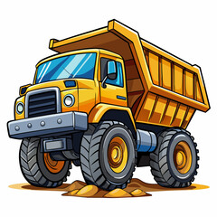 Obraz premium Construction Dump Truck Vehicle