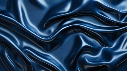 Obraz premium wet rubber texture, high shine reflections, deep blue Wet rubber texture with high shine reflections in deep blue, mimicking liquid appearance. Perfect for glossy, sleek designs. High-resolution, real
