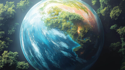 Colorful Planet Galaxy