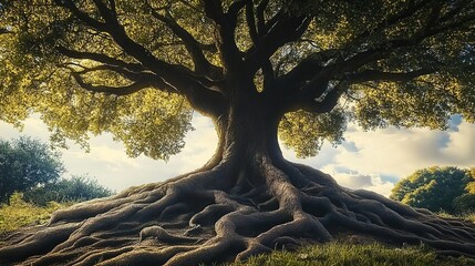 This grand tree symbolizes strength and longevity. Used in environmental campaigns, nature documentaries, or art projects, it highlights ecological resilience. 