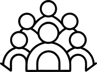 community line art vector icon.