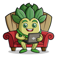  Robust Bok Choy Vegetable Watching Movie Illustration