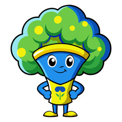  Steady Broccoli Vegetable Inline Illustration