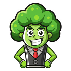  Sweaty Broccoli Vegetable Inline Illustration