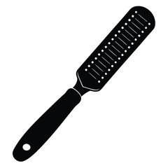 Isolated Black Vector zester WIith White Background