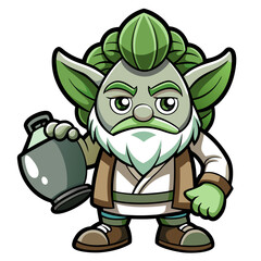  Thirsty Bok Choy Vegetable Storytelling Illustration