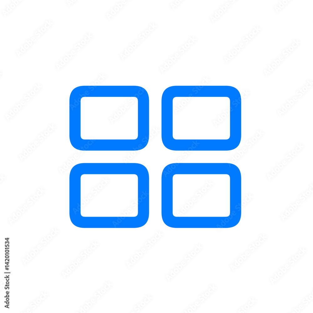 Wall mural rectangle grid 2x2
