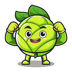  Energized Brussels Sprouts Vegetable Organizing Illustration