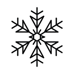 snowflake isolated on white