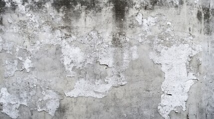 Weathered concrete wall with peeling paint.