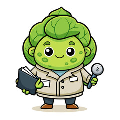  Illustration of Worn Cabbage in Ceramics