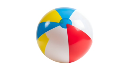Beach ball isolated on a png background
