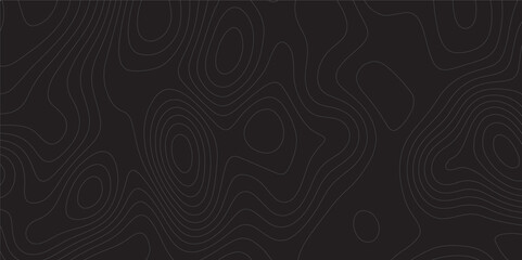 black topology topography vector art abstract. Vector geographic contour map. stylized relief diagram line wave carve pattern background. Topographic Maps can be used backgrounds for brand projects.	