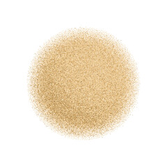 Powdered garlic dry onion pile isolated on white background. Top view of ground spice, seasoning, salt.