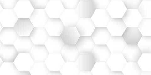 Hexagonal Molecular structure abstract tech network pattern. abstract geometric hexagon shape with connecting shadows. connecting Medical science, technology concept background Vector illustration.	