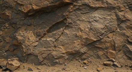 Rough rock texture background in natural light showcasing cracks