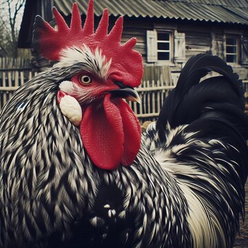 Houdan Chicken comb five toes