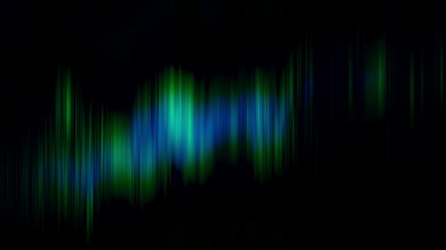 Colorful music equalizer spectrum with glowing sound waves on a dark background