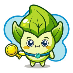  Illustration of Drowsy Bok Choy Golfing