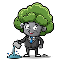  Decaying Broccoli in Spelunking Scene