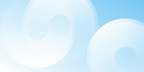 Modern pastel colorful blue and white gradations. Circle effect style geometric abstract modern