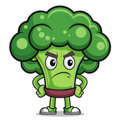  Active Broccoli Vegetable Sculpting Illustration
