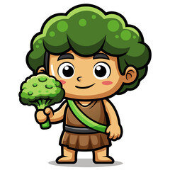  Broccoli Fossil Artistic Representation