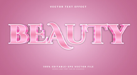 Beauty 3D editable text effect template Suitable for cute Style