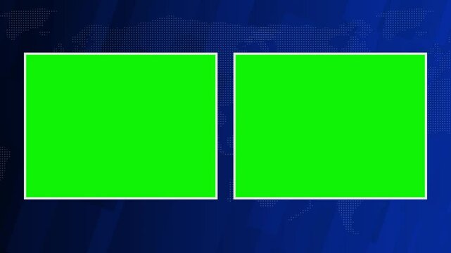 Breaking News frame on green screen breaking news background on chroma key and seamless looping animated breaking news, green screen news background template Video, Breaking News Lower third live