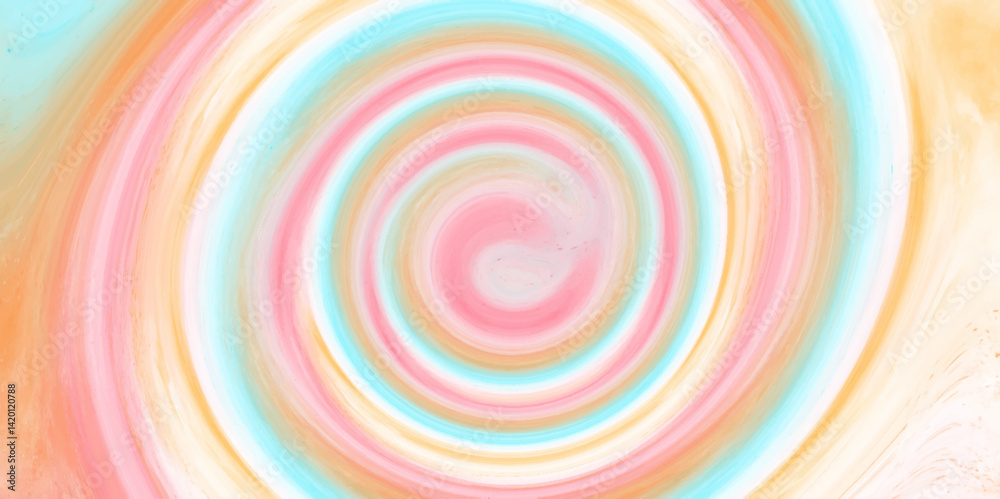 Poster a futuristic neon rainbow spiral colorful motion blur abstract background. a vibrant and dynamic swi