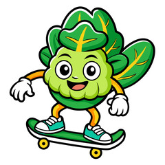  Playful Bok Choy Design for Skateboarding Projects