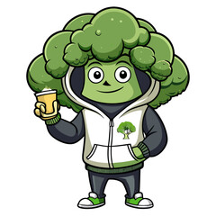  Whimsical Broccoli Artwork for Energetic Themes