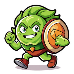  Cabbage Jogging in Artistic Style