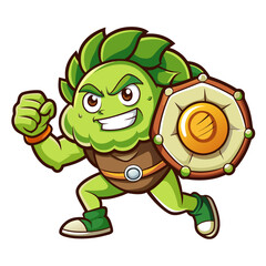  Cabbage in Dynamic Jogging Art