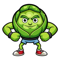  Muscular Brussels Sprouts in a Bin