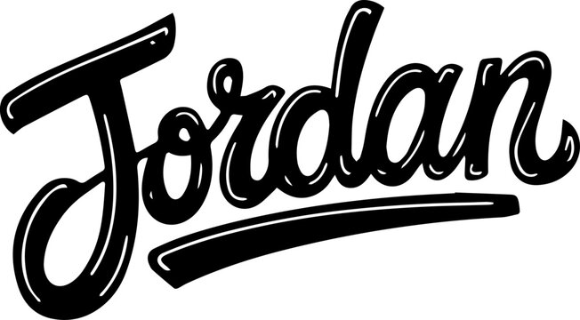 Jordan Name Handwritten Stylish Script - Powered by Adobe