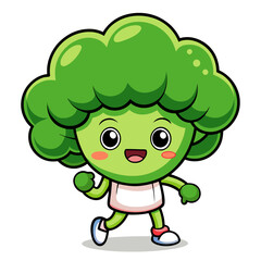  Broccoli in Weary Painting Scene