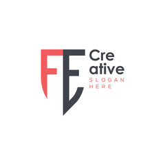 initial monogram letter logo with creative design.