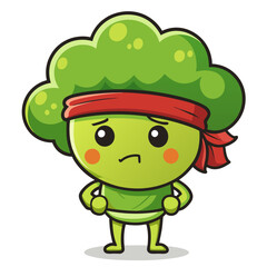  Thirsty Broccoli Stargazing Illustration